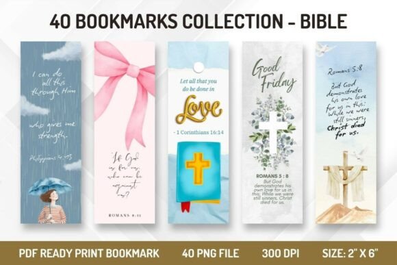 40 Printable Bible Bookmark Graphics