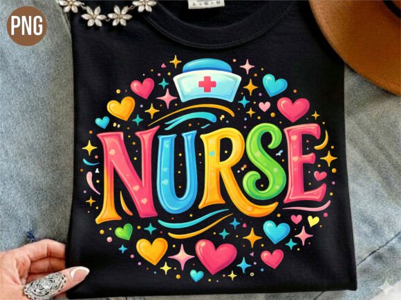 Bringing Heart to Healthcare: Why the Cute Colorful Nurse Heart Design PNG is a Must-Have for Creators