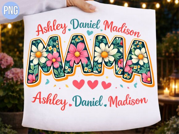 Celebrate Mom with the Custom Mama Floral Mother's Day PNG