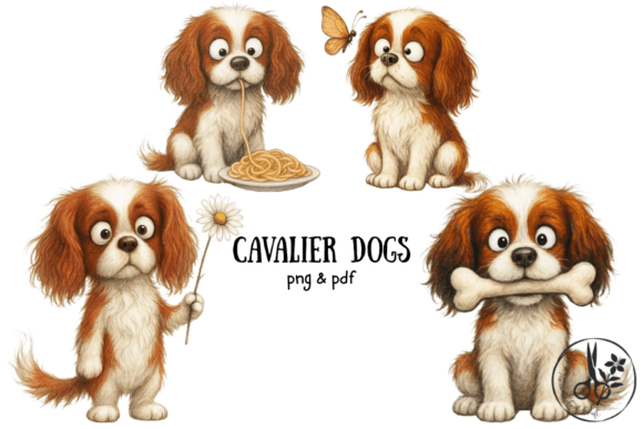 Choosing the Right Digital Assets: An Evaluation of Cavalier Dogs PNG and PDF Clipart for Creative Projects