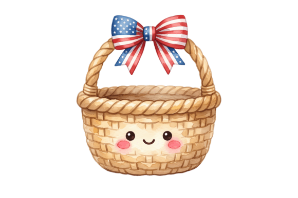 Cute Wicker Basket Pool Party PNG for DIY