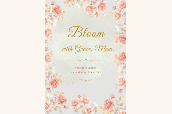Elegant Floral Mother's Day Card: A Timeless Tribute to Love and Beauty