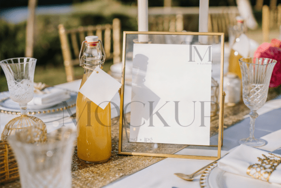 Elevate Your Brand with 8x10 Wedding Sign Square Place Mockup