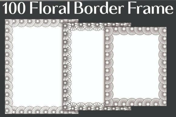 Elevate Your Designs with a Premium Floral Border Frame