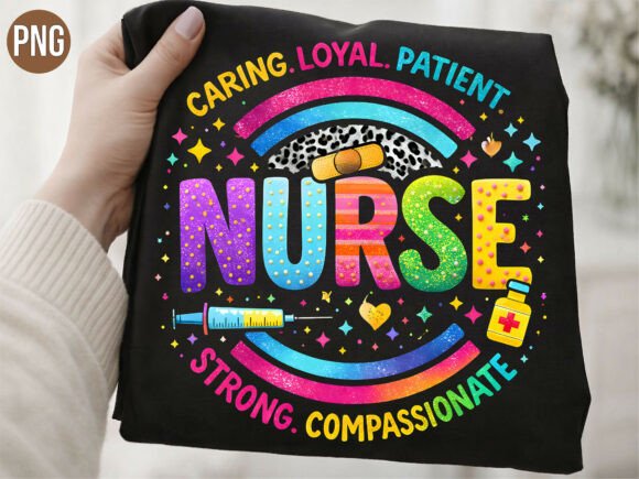Elevate Your Healthcare Designs with the Caring Compassionate Nurse Rainbow PNG