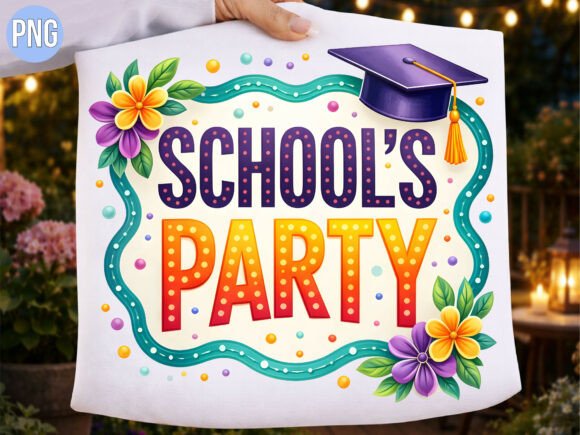 Maximizing Your Creative Projects with the School's Party Colorful Graduation PNG