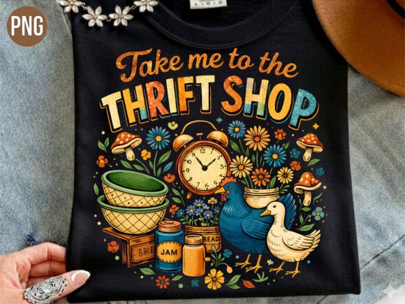 Take Me to the Thrift Shop Retro PNG: Design Guide